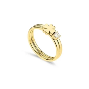 OJLFR06G Anel One Lucky Flower Crystal