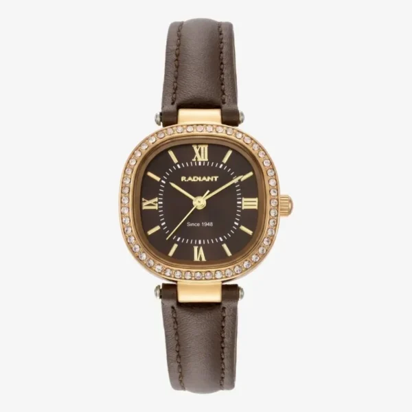 relogio-de-mulher-halo-castanho-dourado Relógio Radiant Halo