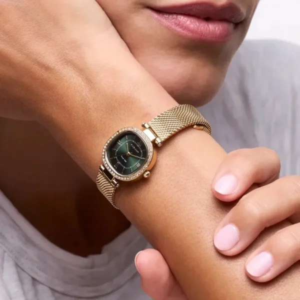 relogio-de-mulher-halo-verde-dourado-1 Relógio Radiant Halo