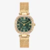 relogio-de-mulher-halo-verde-dourado Relógio Radiant Halo