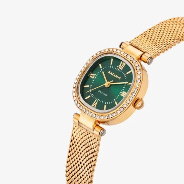 relogio-de-mulher-halo-verde-dourado-2 Relógio Radiant Halo